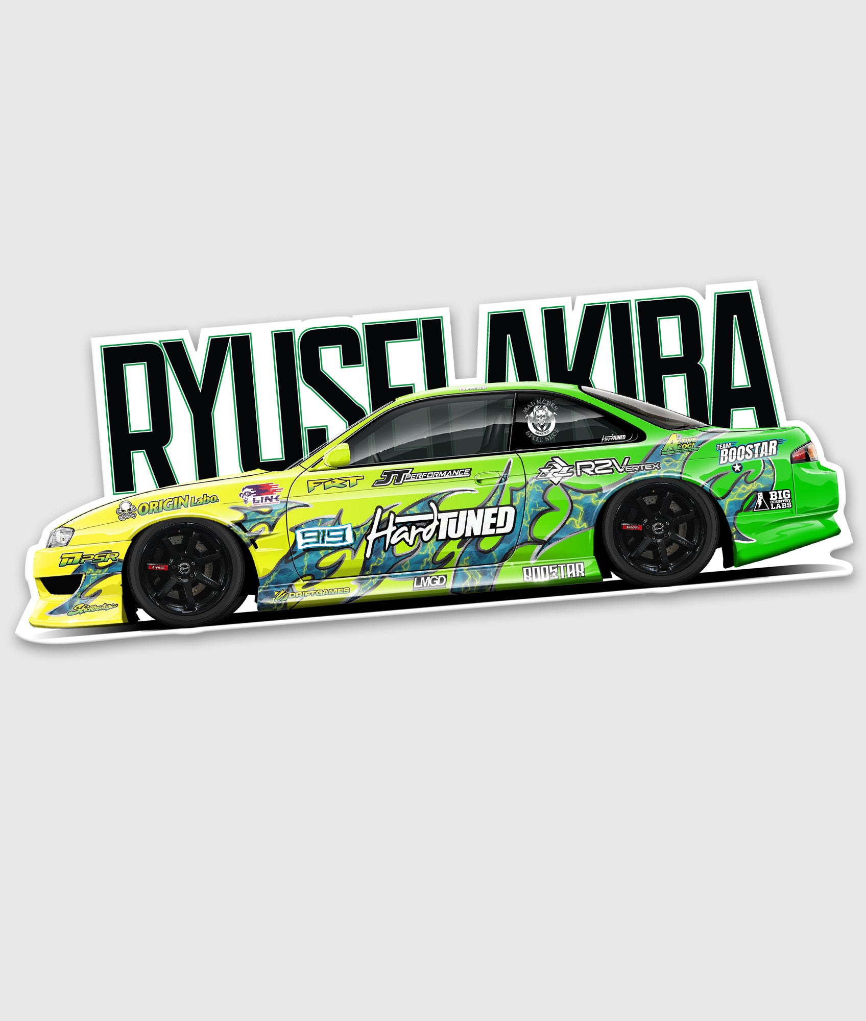 Ryusei Akiba Nissan S15 Vinyl Sticker – Hardtuned