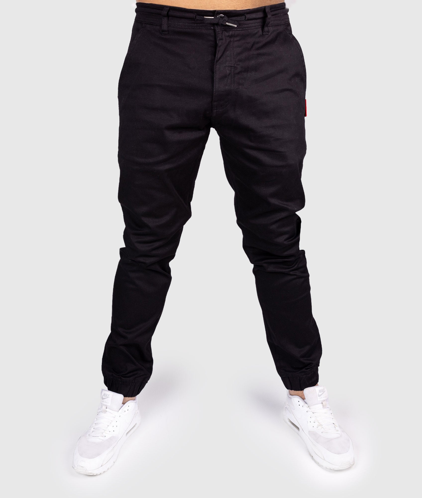HardTuned Grid Cuffed Chinos - Black – Hardtuned