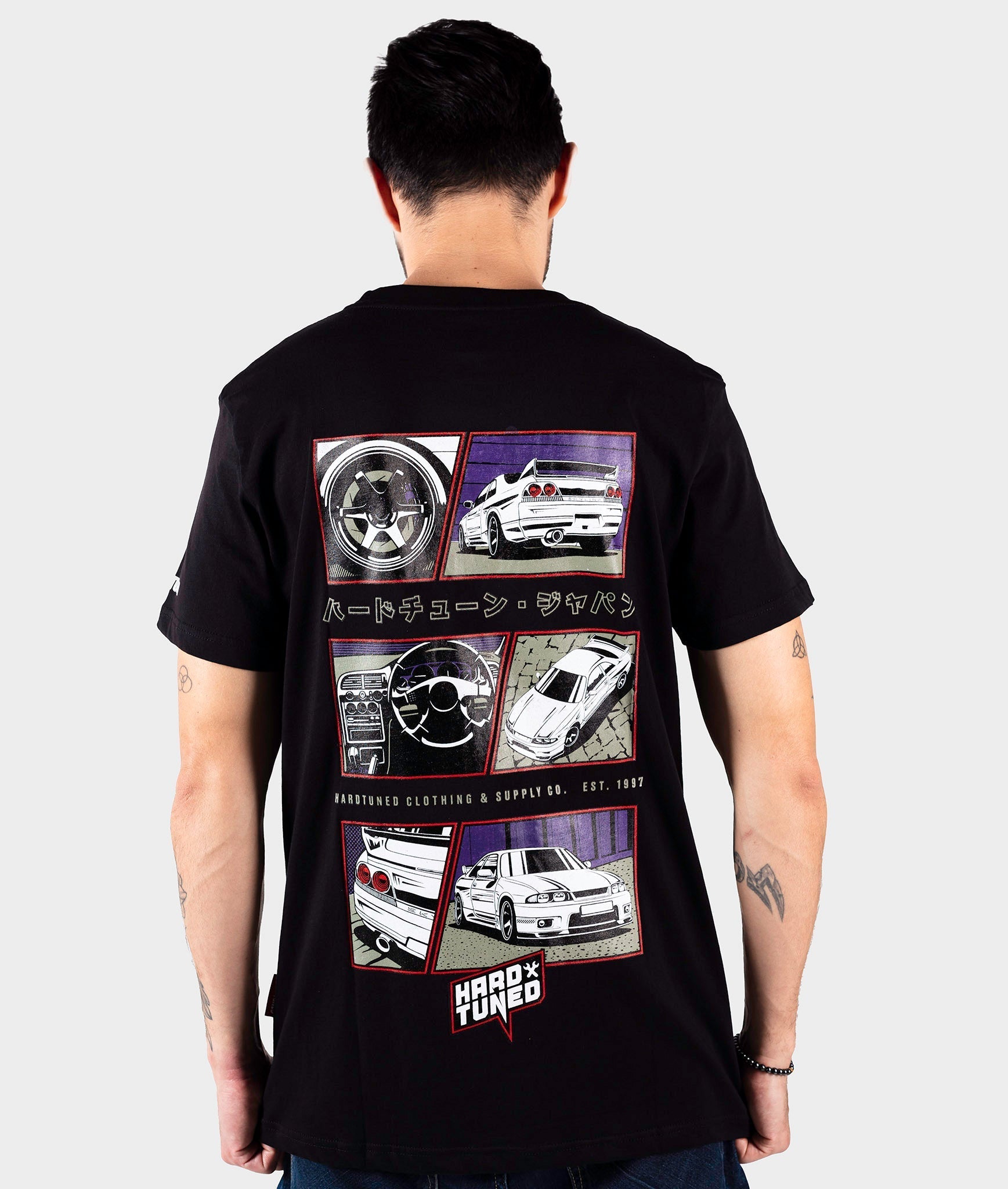 グク   レーシングストライプ リラックスTシャツ M Nissan R33 GTR Fragment Tee – Hardtuned