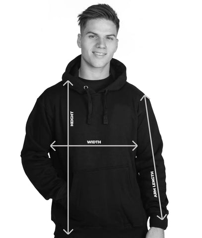 Sizing Guide - Stretch Hoodies