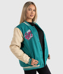 Womens Shred Til Ya Dead Varsity Jacket