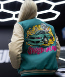 Womens Shred Til Ya Dead Varsity Jacket