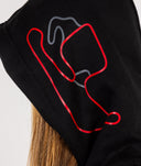 Womens World Time Attack Team Hoodie - Black