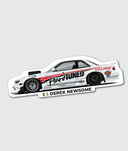 Derek Newsome Nissan Silvia S13 Vinyl Sticker