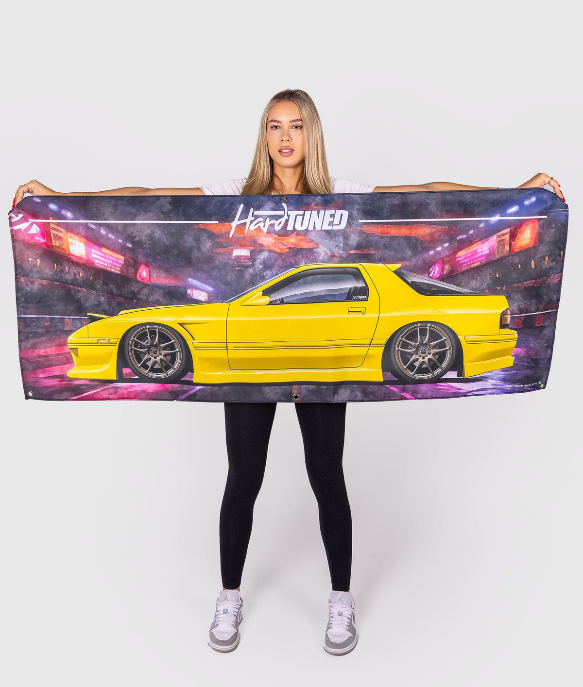 Mazda FC RX7 Garage Flag - Hardtuned