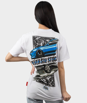 Nissan Silvia S15 Never Stay Stock Womens Tee - Hardtuned