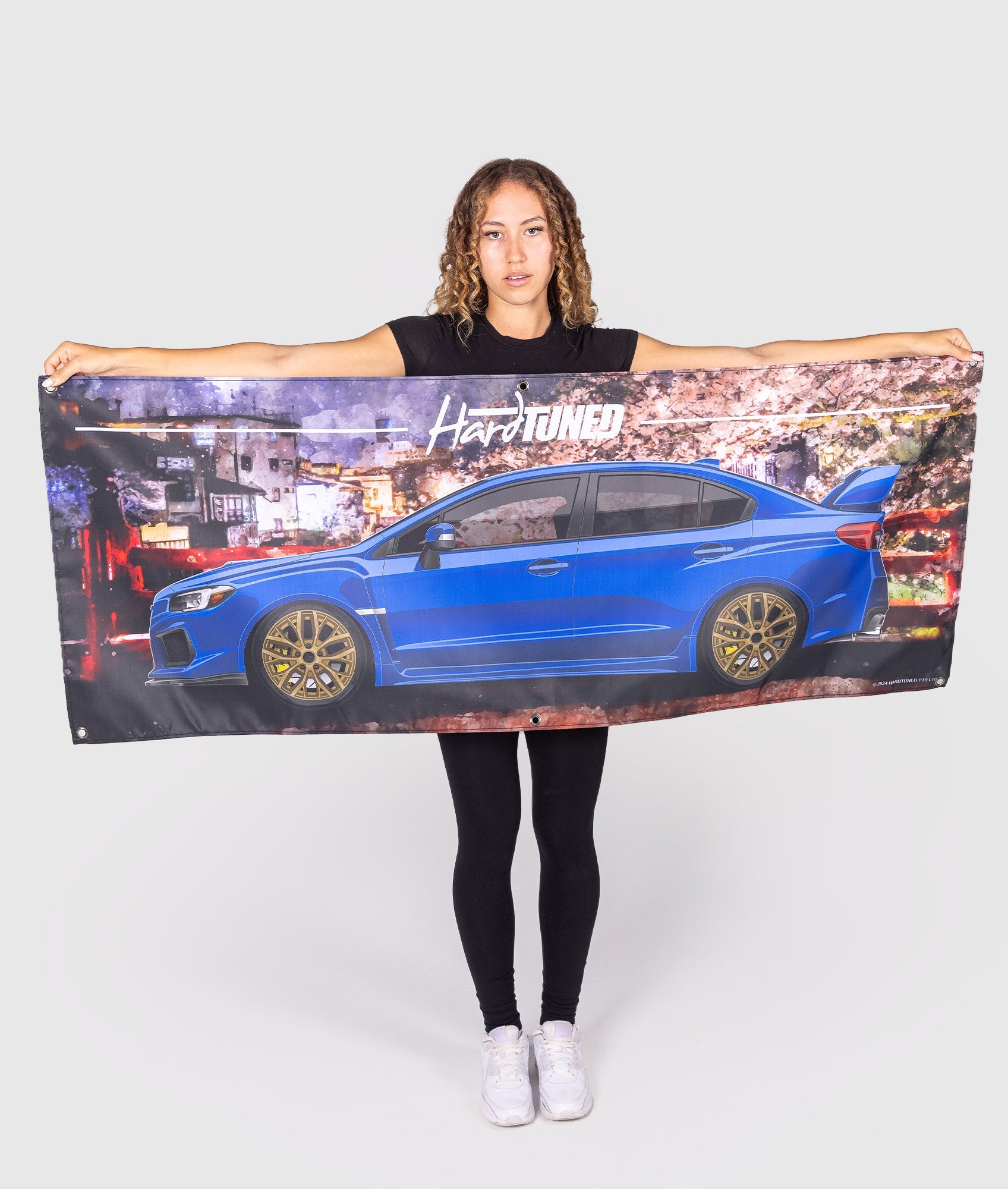 Subaru WRX STI 2018 Garage Flag - Hardtuned