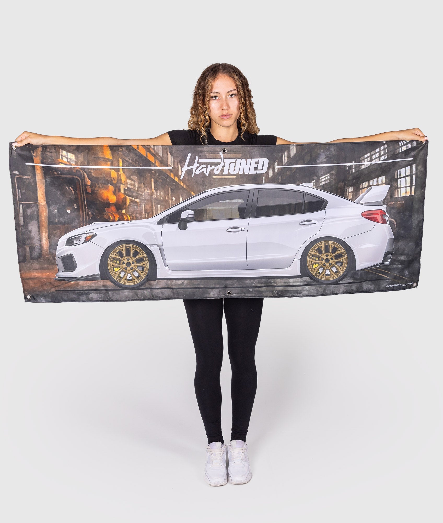 Subaru WRX STI 2018 Garage Flag - Hardtuned