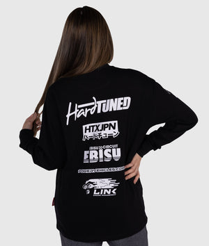 Womens Drift Matsuri Track Tee - Black - Hardtuned