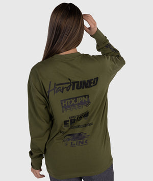 Womens Drift Matsuri Track Tee - Khaki - Hardtuned