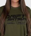 Womens Drift Matsuri Track Tee - Khaki - Hardtuned