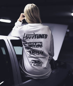 Womens Drift Matsuri Track Tee - White - Hardtuned