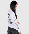 Womens Drift Matsuri Track Tee - White - Hardtuned