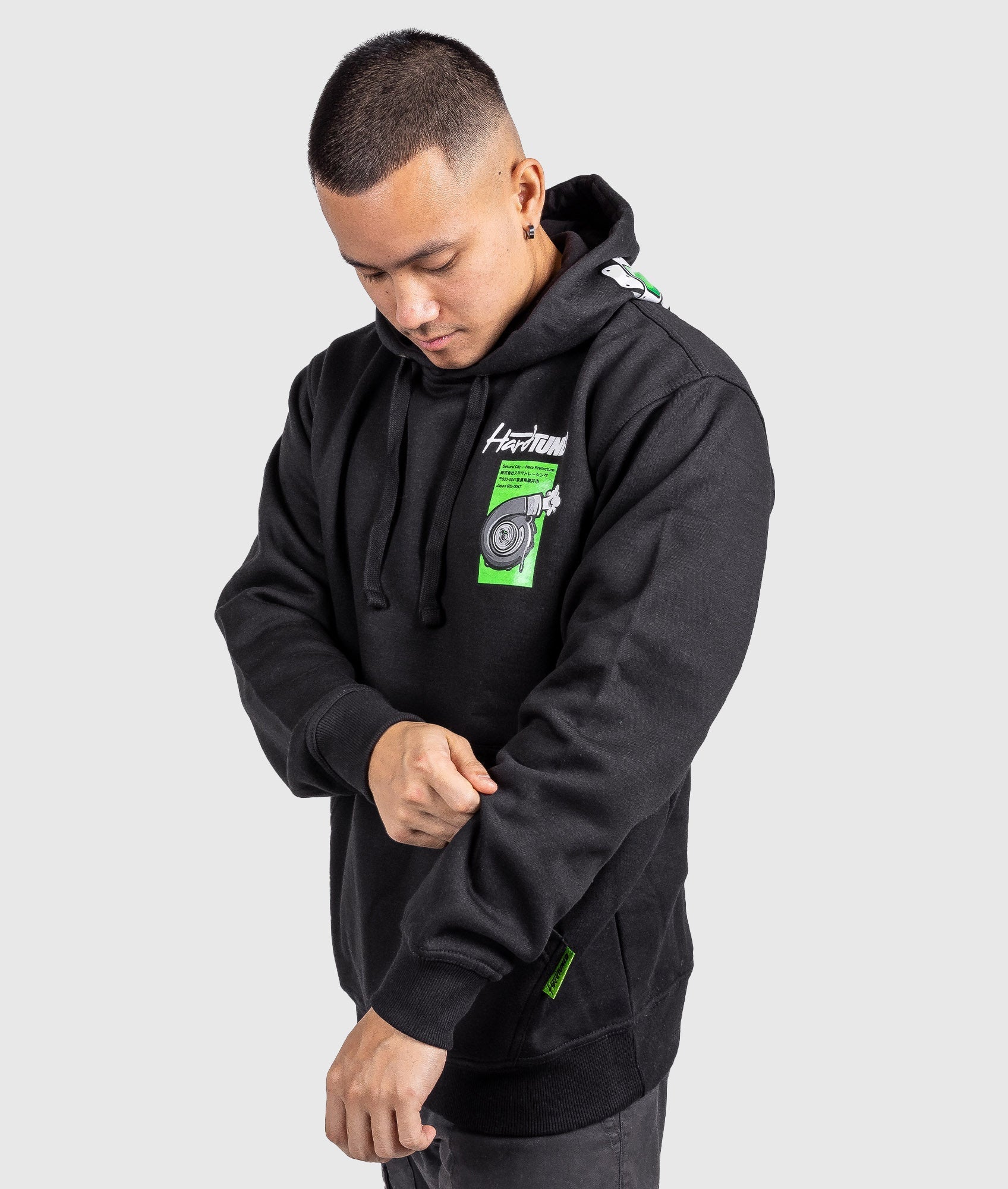 Turbo Bunny Hoodie - Black – Hardtuned