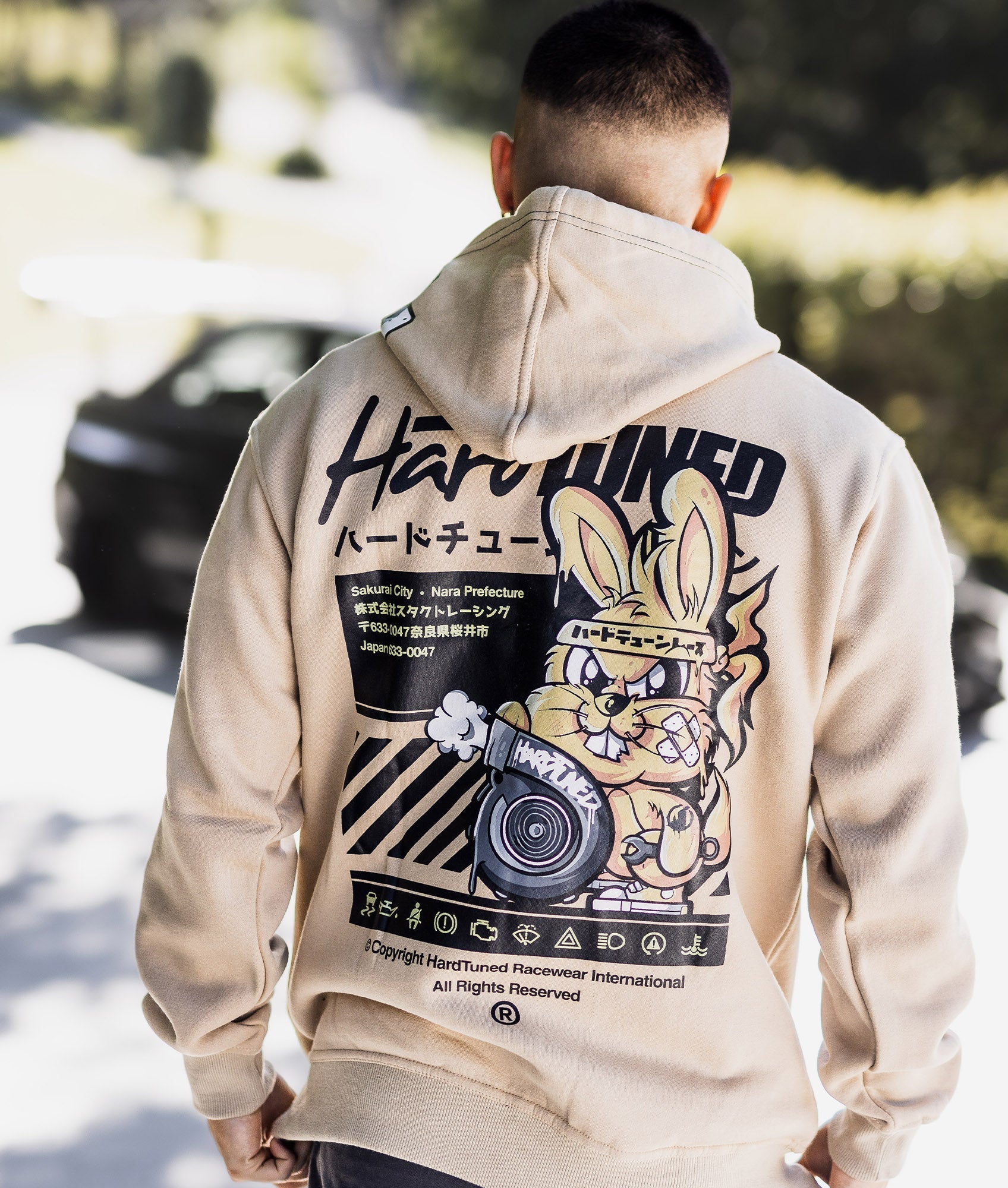 Turbo Bunny Hoodie - Tan – Hardtuned