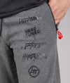 Clutch Kick P1 Fleece Track Pants - Charcoal - Hardtuned