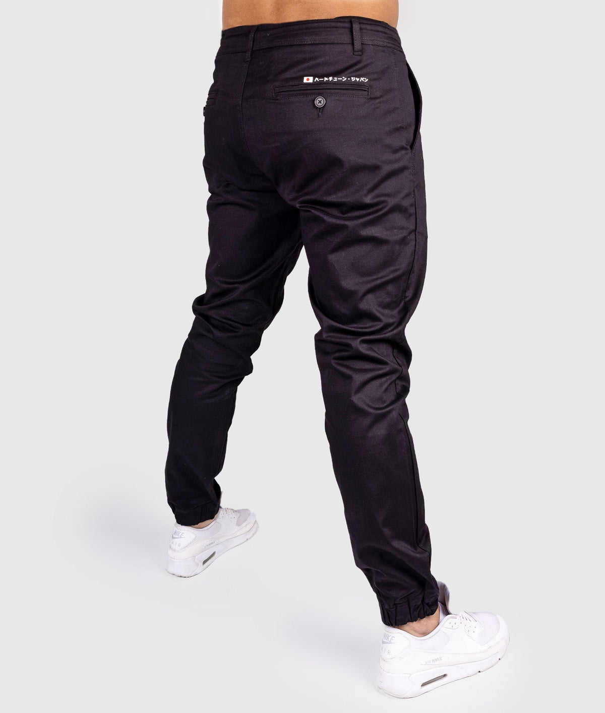 HardTuned Grid Cuffed Chinos Black Hardtuned
