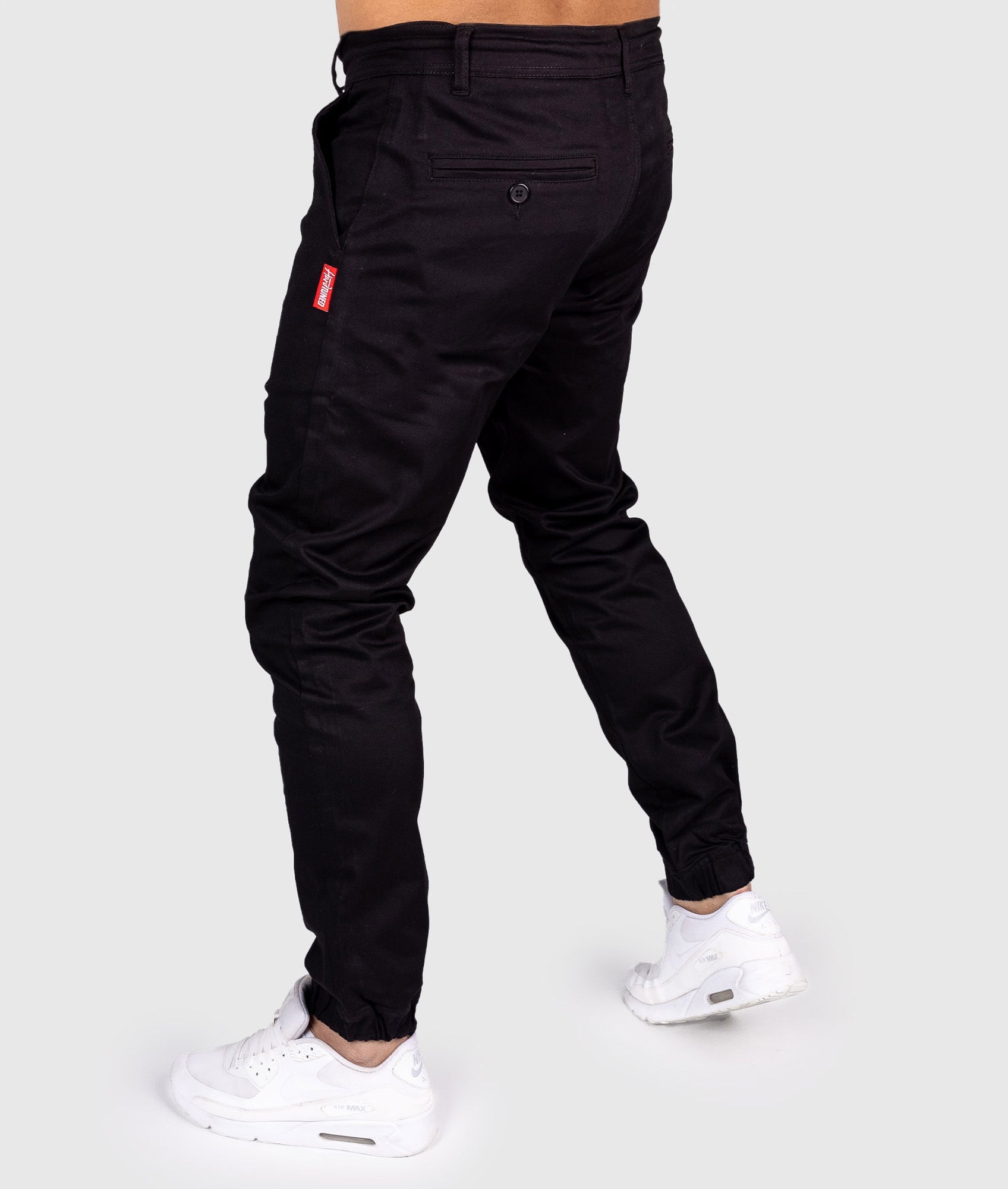 HardTuned Grid Cuffed Chinos - Black – Hardtuned