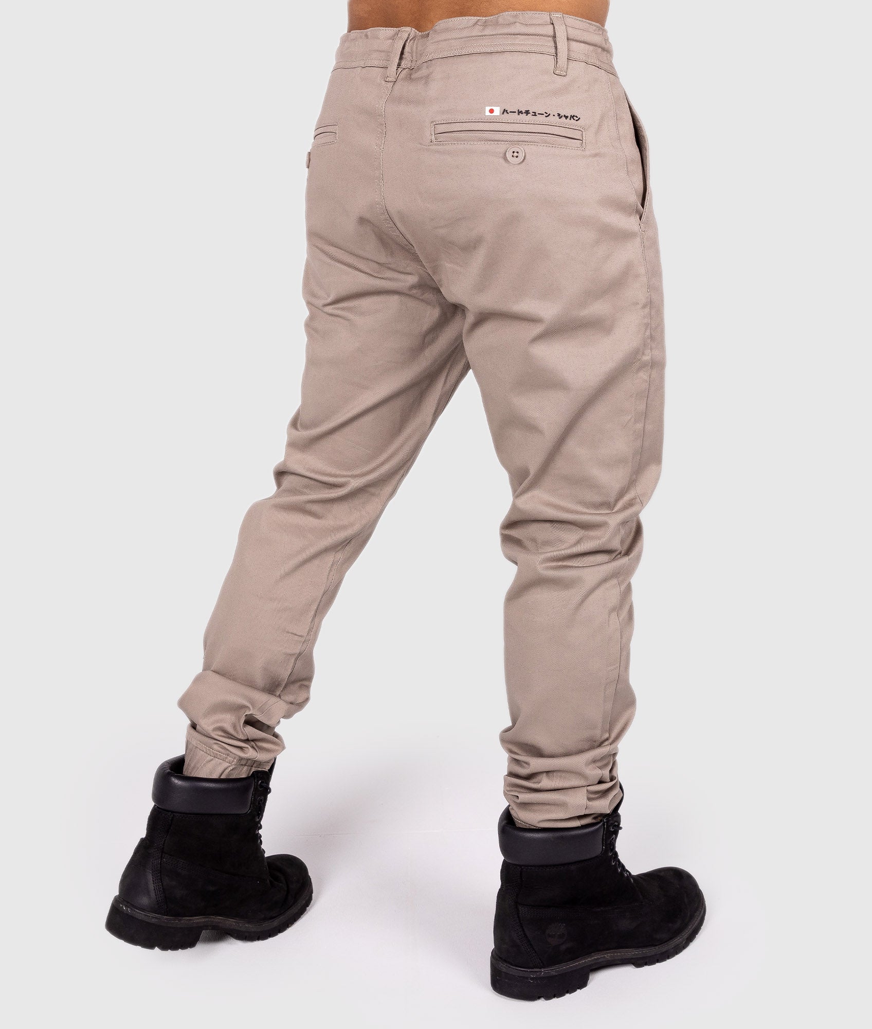 HardTuned Grid Cuffed Chinos - Tan – Hardtuned