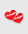 Hardtuned Hearts Vinyl Sticker - Hardtuned