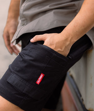 HardTuned Pitstop Cargo Shorts - Black - Hardtuned