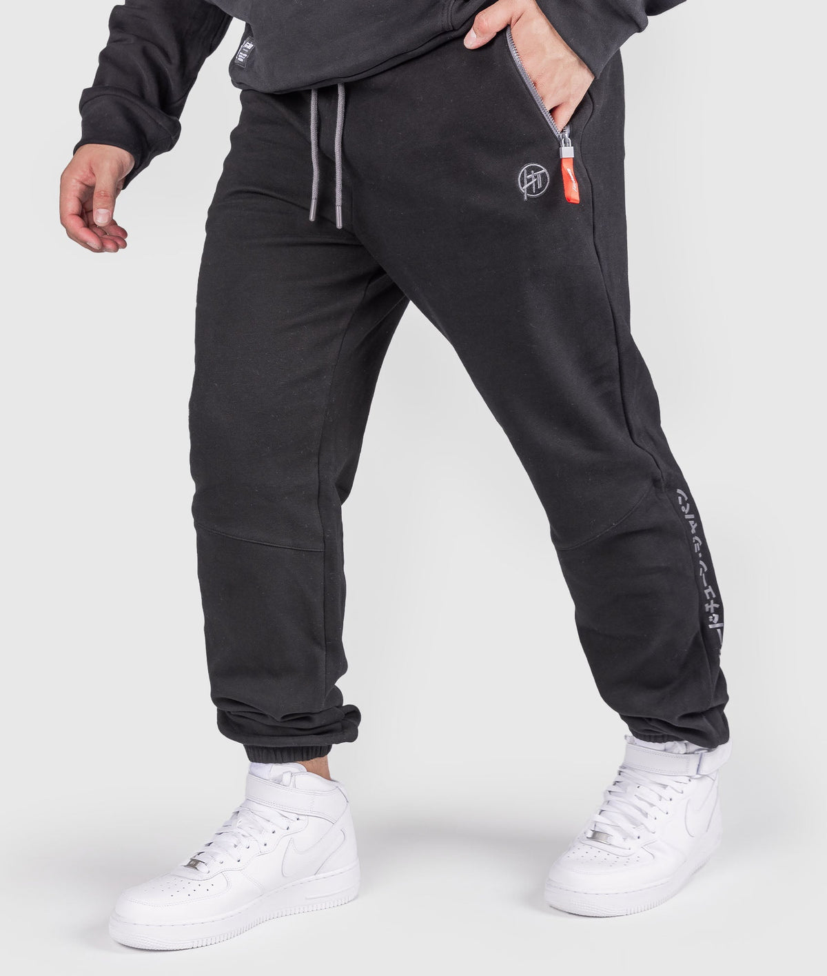 Black fleece track orders pants