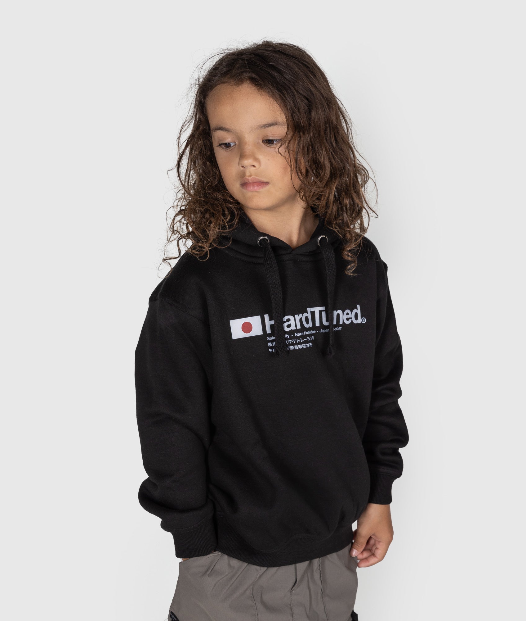 Kids Essential Hoodie - Black – Hardtuned