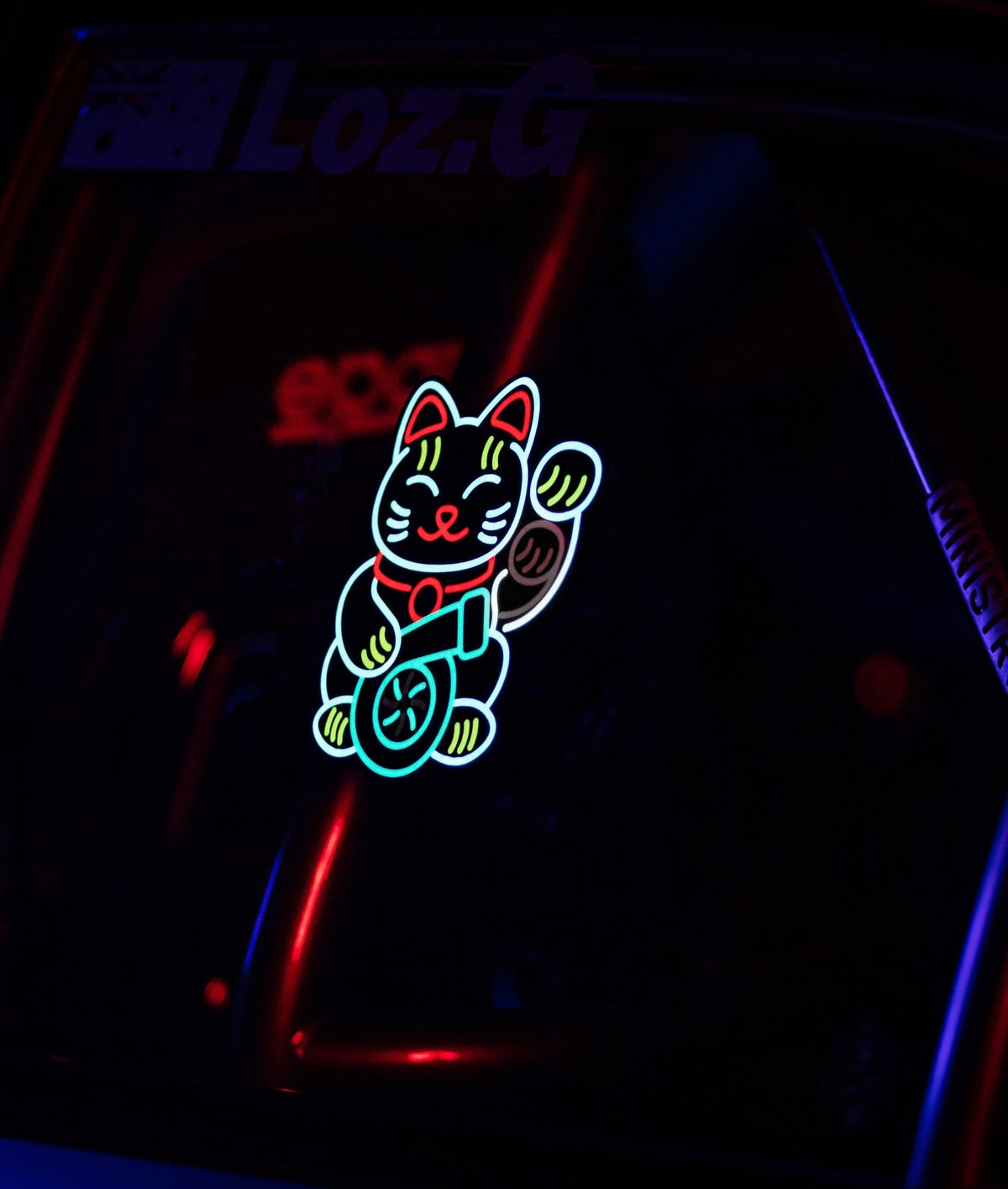 Lucky Cat USB Electric Sticker