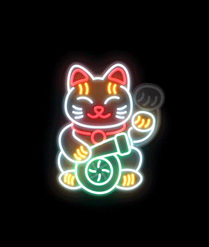 Lucky Cat USB Electric Sticker - Hardtuned