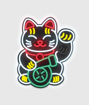 Lucky Cat USB Electric Sticker - Hardtuned