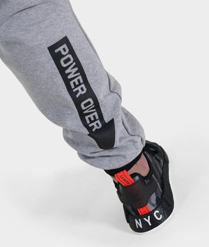Mens Power Over Track Pants - Gray - Hardtuned