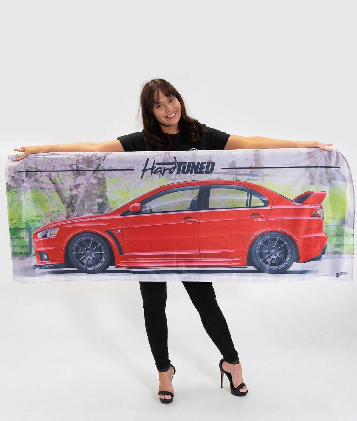Mitsubishi Evolution 10 Garage Flag - Hardtuned Mitsubishi Evolution 10 Garage Flag - Hardtuned