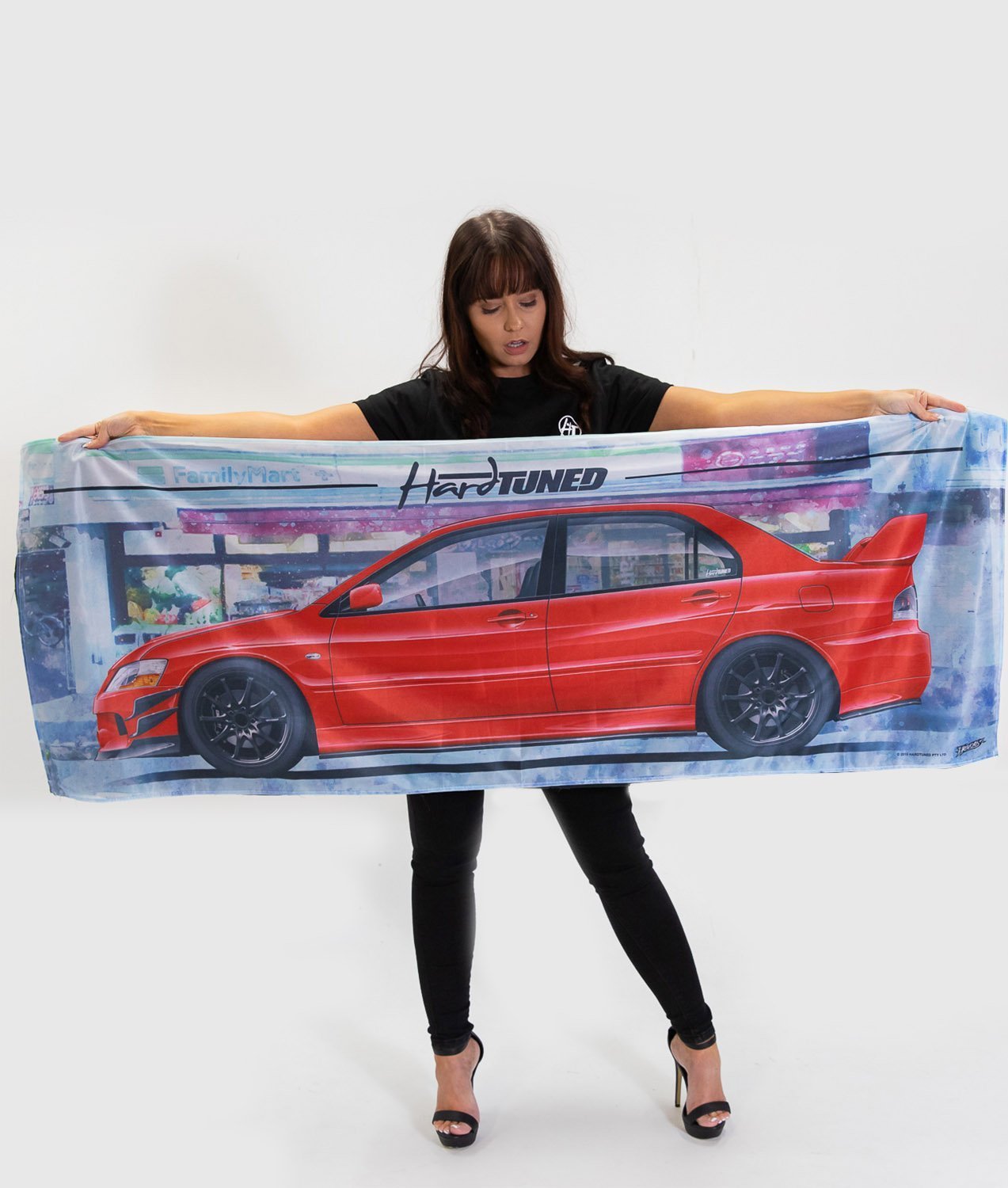 Mitsubishi Evolution 9 Garage Flag – Hardtuned