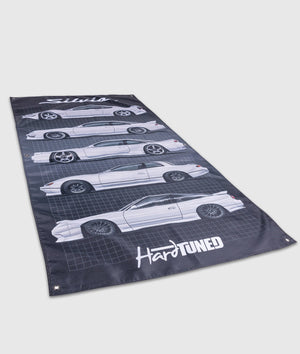 Nissan Silvia Generations Garage Flag - Hardtuned