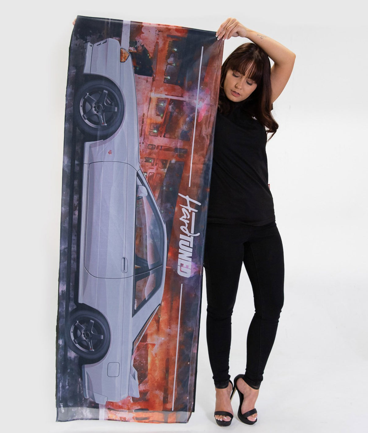 ☆ Customize Parking Garage　　【特典会員限定】 Nissan Skyline R32 GTR Garage Flag - Hardtuned