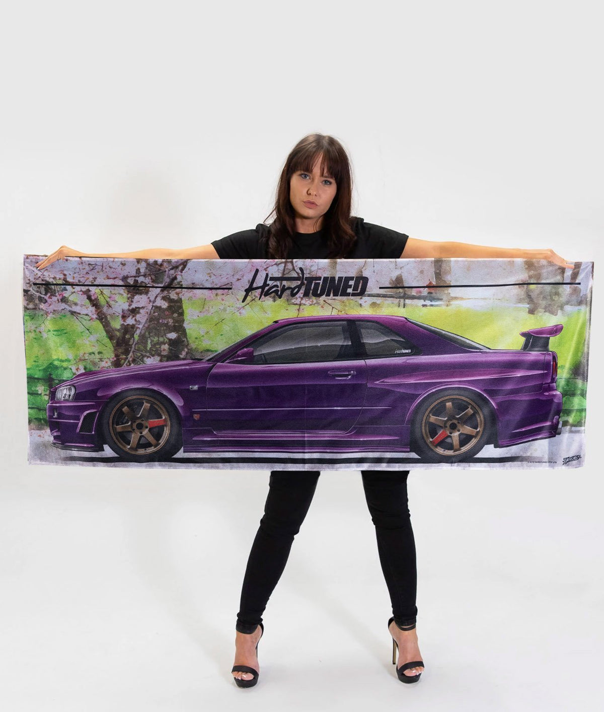 その他 QRD SKYLINE Nissan Skyline R34 GTR Garage Flag - Hardtuned