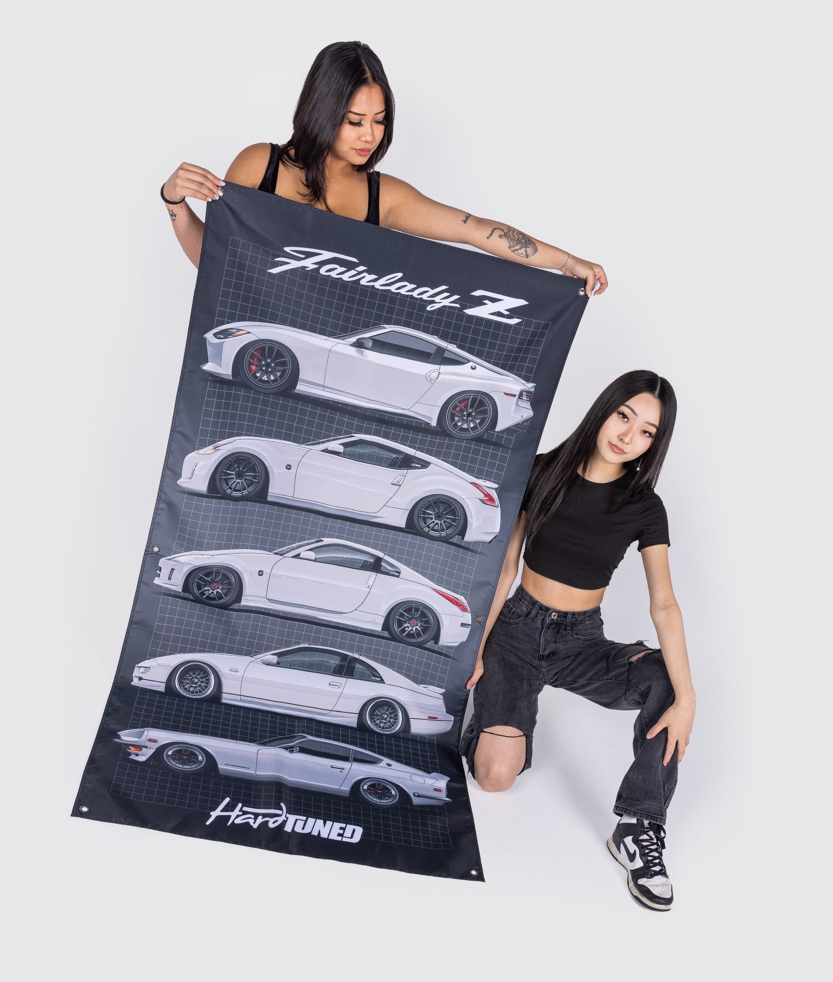Nissan Z Generations Garage Flag – Hardtuned