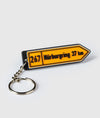 Nurburgring Soft Rubber Key Ring - Hardtuned