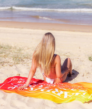 Reckless Driving Club Beach Towel - Hardtuned
