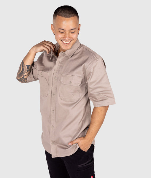 short-sleeve-work-shirt-tan-