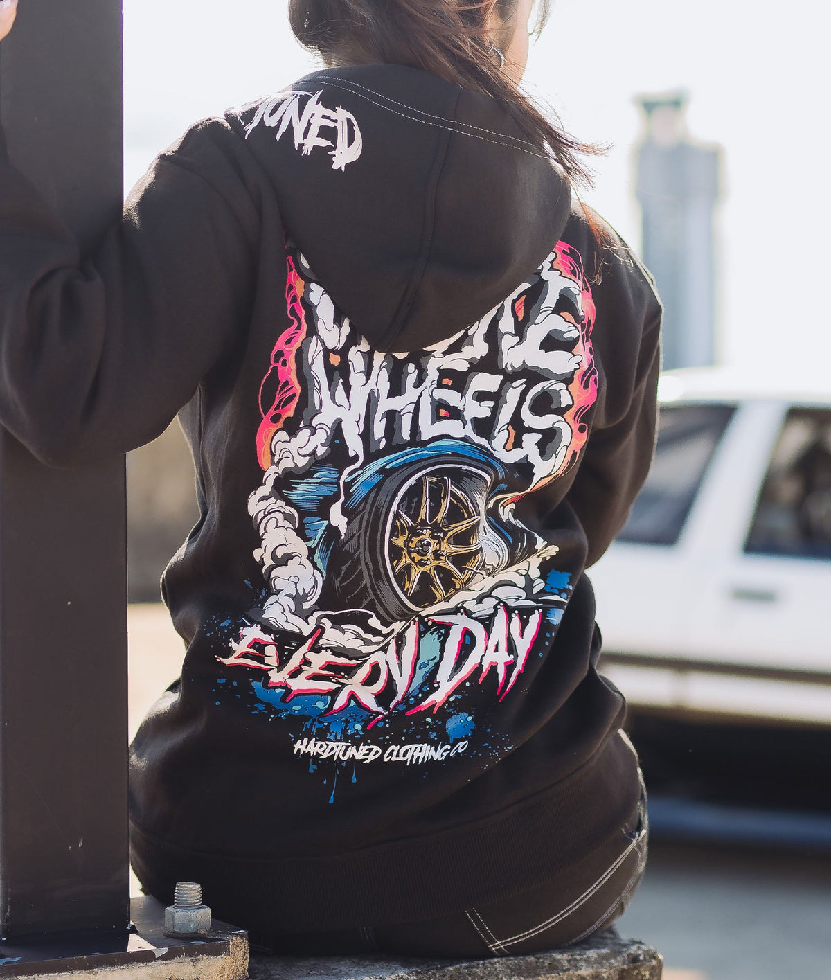 Smoke Wheels Hoodie - Hardtuned