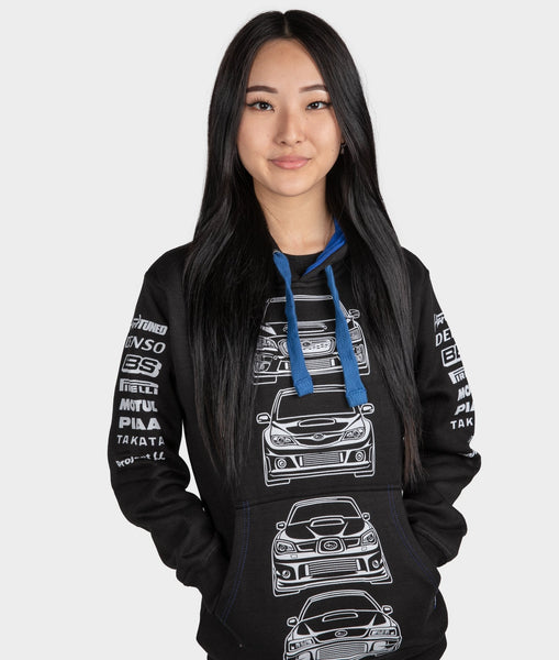Subaru WRX STI Womens Pullover Hardtuned
