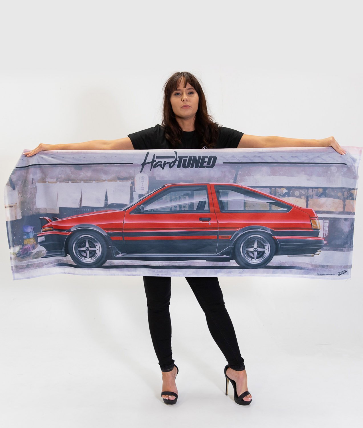 Toyota AE86 Garage Flag – Hardtuned