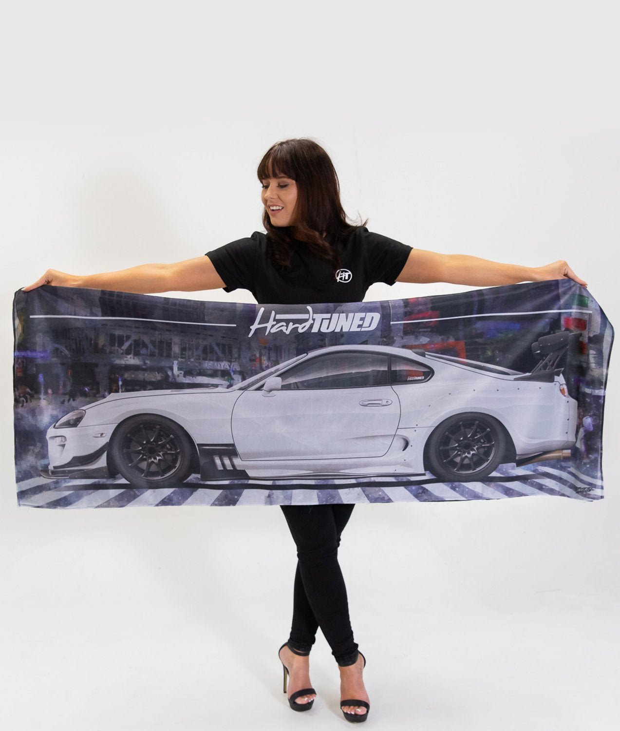 Toyota Supra MKIV Garage Flag - Hardtuned