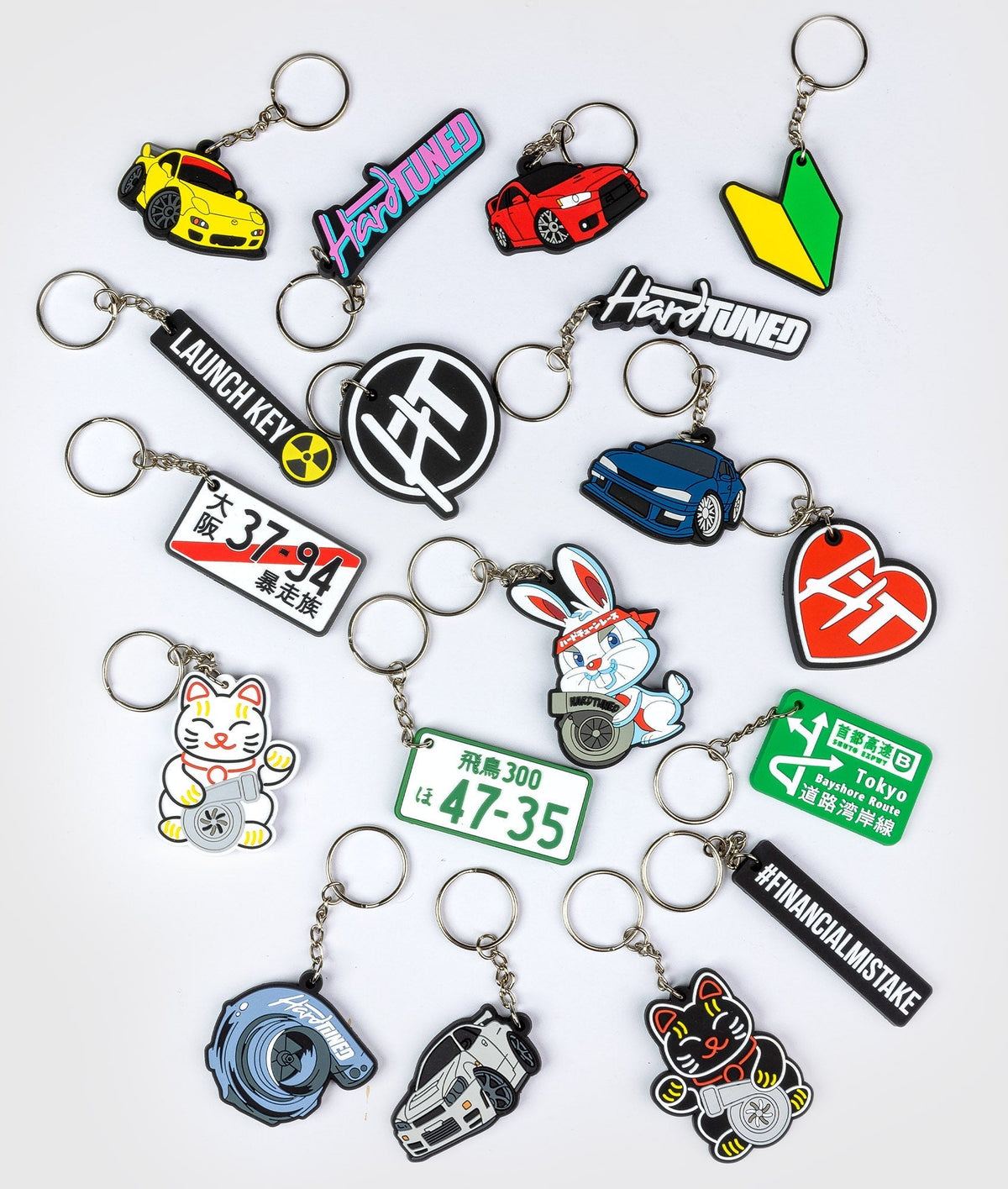 Rubbery Key Ring Turbo Rubber Key Ring - Hardtuned