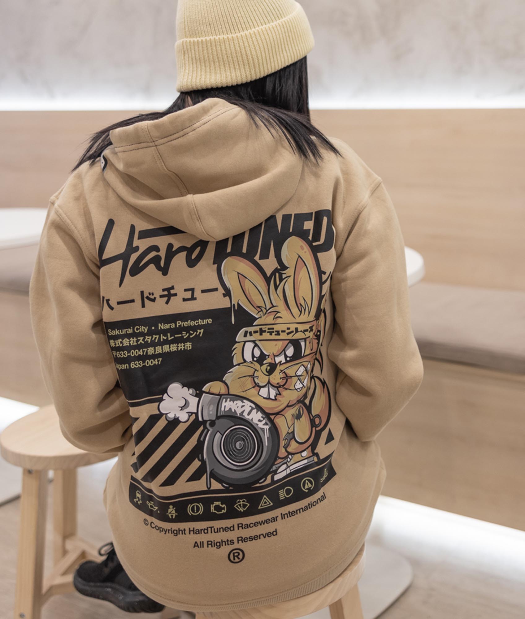 Women's Turbo Bunny Hoodie - Tan – Hardtuned