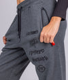 Women&#39;s Clutch Kick P1 Fleece Track Pants - Charcoal - Hardtuned