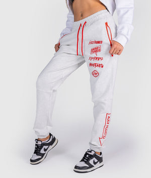 Women's Clutch Kick P1 Fleece Track Pants - White - Hardtuned