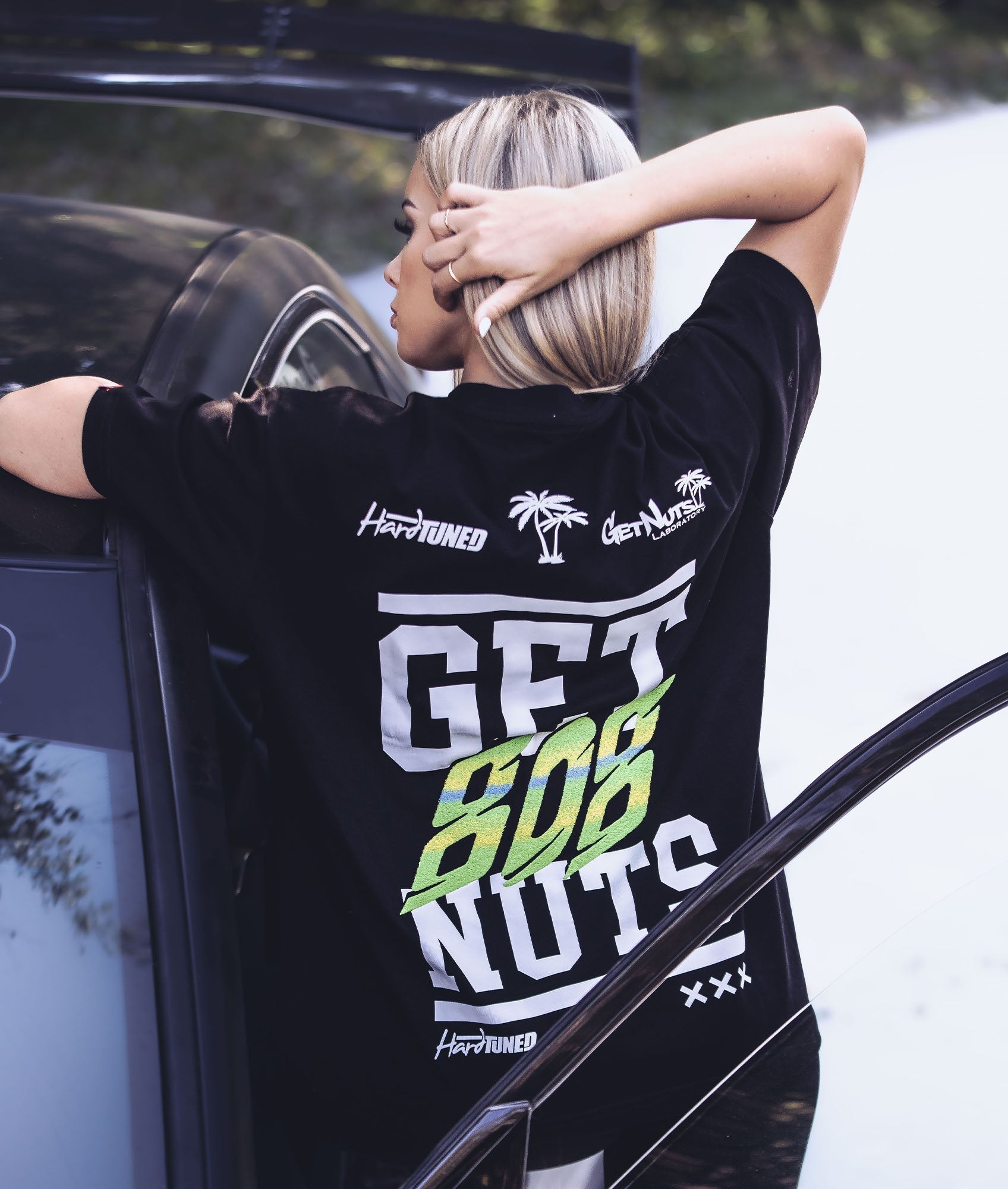 Women's Forrest Wang / Get Nuts Labs College Tee - Hardtuned