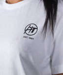 Womens HTxJPN Crossing Tee - White - Hardtuned